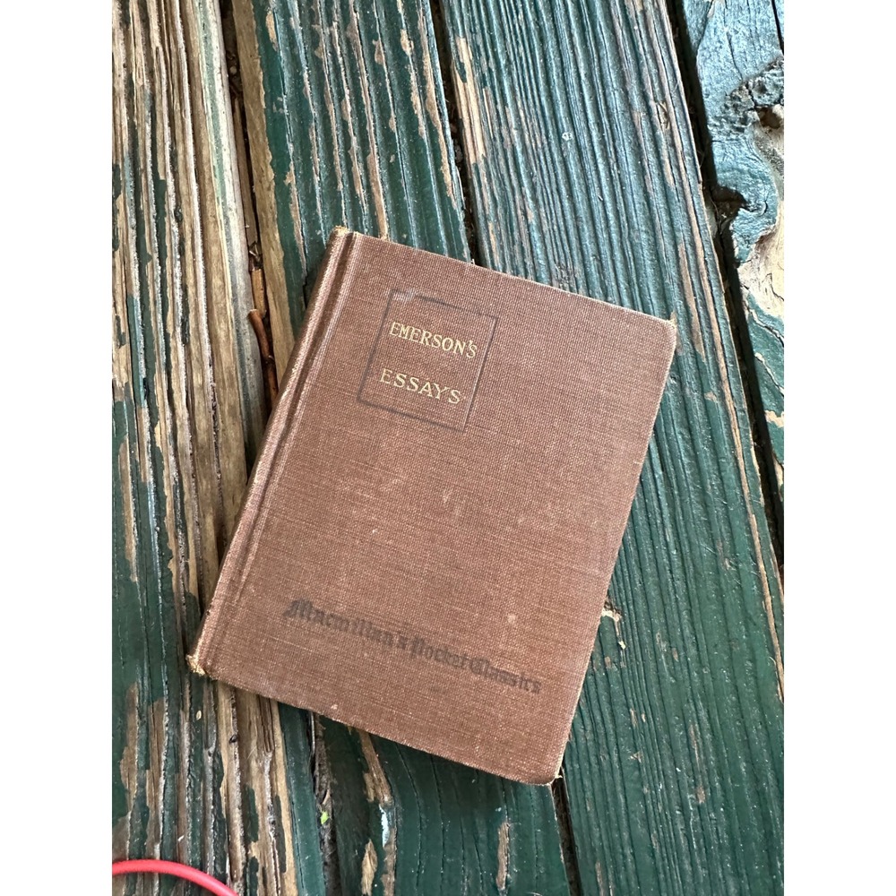 1916 Ralph Waldo Emerson Select Essays & Addresses Macmillan Pocket Classics